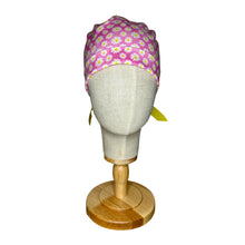 Load image into Gallery viewer, Pink Daisies Ponytail Scrub Cap