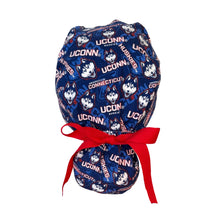 Load image into Gallery viewer, Huskies Ponytail Scrub Cap