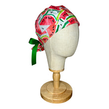 Load image into Gallery viewer, Watermelon Ponytail Scrub Cap