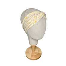 Load image into Gallery viewer, Yellow Floral Twist Headband