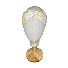 Load image into Gallery viewer, Yellow Floral Twist Headband