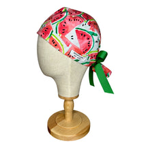 Load image into Gallery viewer, Watermelon Ponytail Scrub Cap