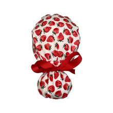 Load image into Gallery viewer, Strawberries Ponytail Scrub Cap