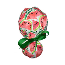 Load image into Gallery viewer, Watermelon Ponytail Scrub Cap